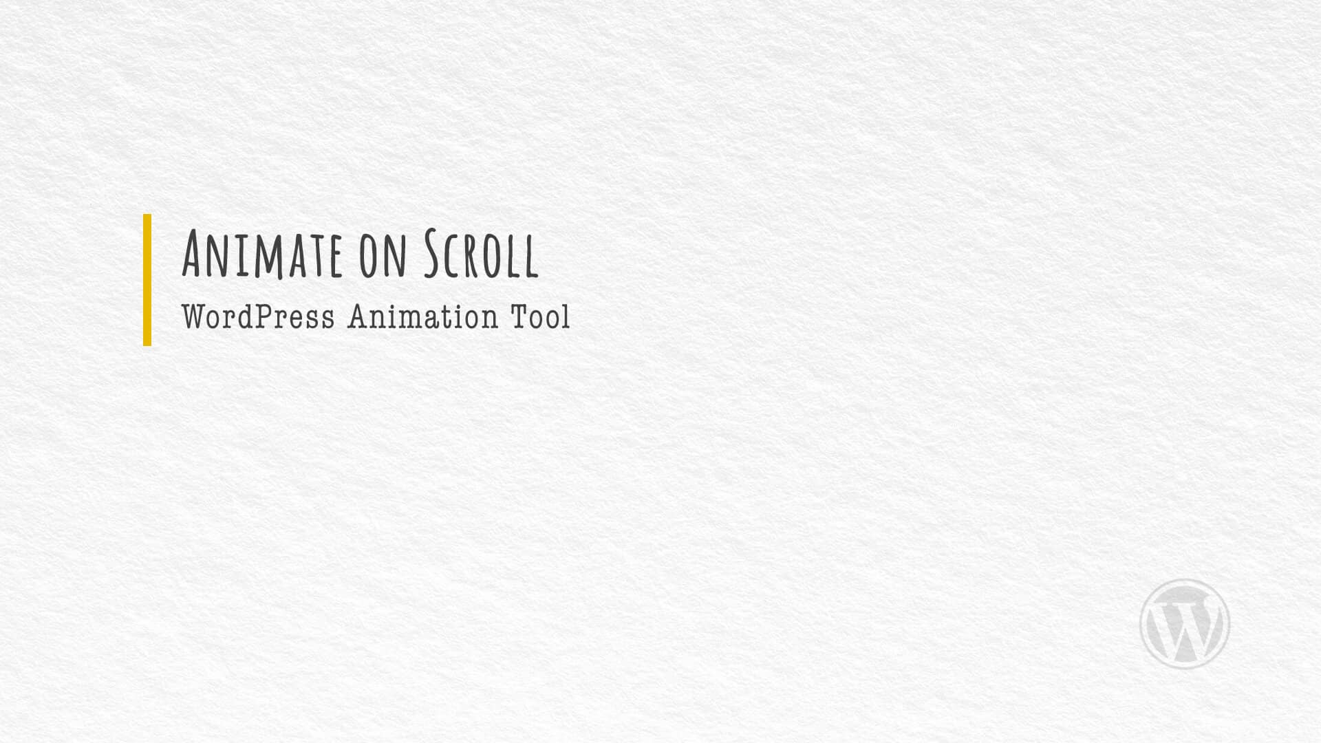 animasi sederhana dengan plugin animate on scroll