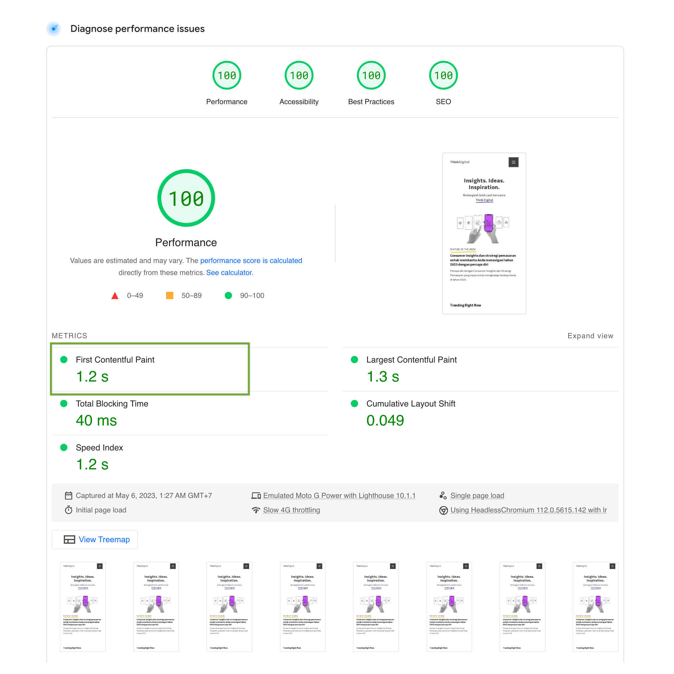 cara optimasi dan mempercepat first contentful paint (fcp) di pagespeed insights